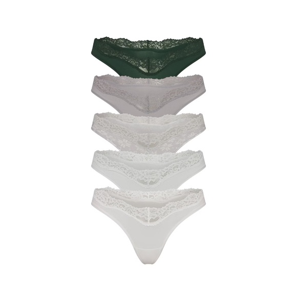 Skims Fits Everybody Mirror Multi DIPPED THONG 5-PACK Size Small - Picture 1 of 4